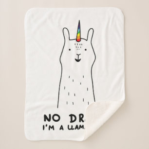 Manta Sherpa Ningún drama soy un Llamacorn