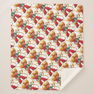 Manta Sherpa Niño retro niño vago occidental