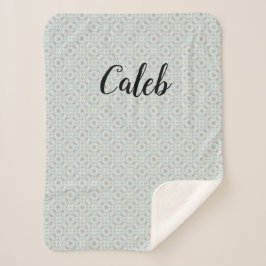 Manta Sherpa Niños del patrón de conchas marinas de personaliza