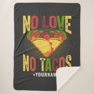 Manta Sherpa No AMOR No Tacos Chistoso Chiste de Taco