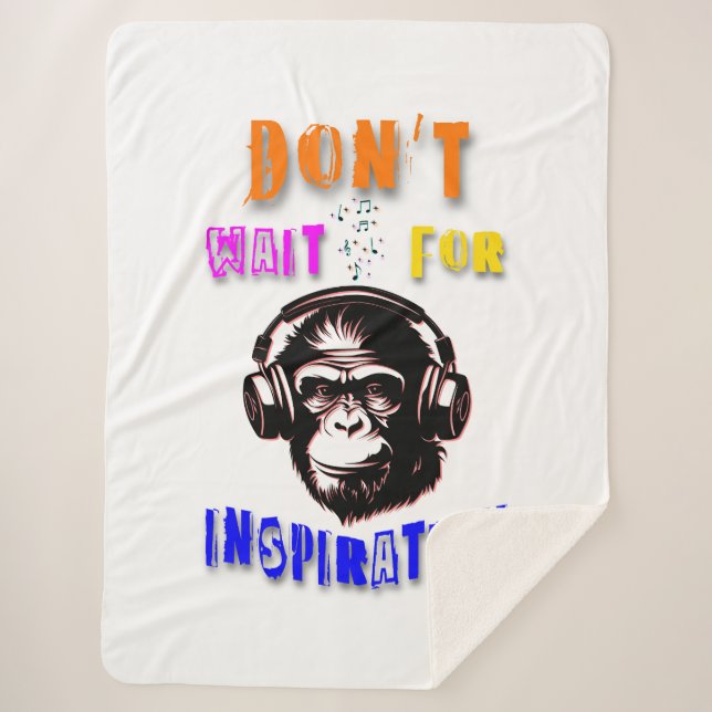 Manta Sherpa No Esperes Inspiración (Anverso)