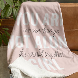 Manta Sherpa No Estás Solo En Una Cita De Motivación Positiva C