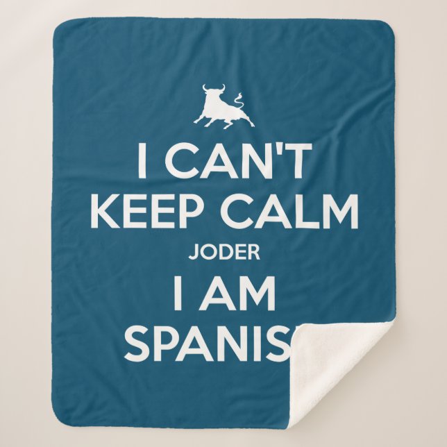 Manta Sherpa No puedo mantener la calma (Anverso)