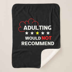 Manta Sherpa No se recomienda el adulto
