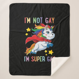Manta Sherpa No Soy Gay Soy Super Orgullo Gay Bandera De Lgbt U