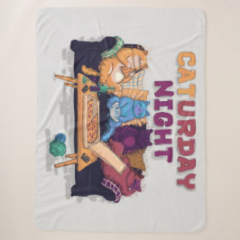 Manta Sherpa Noche de Caturday