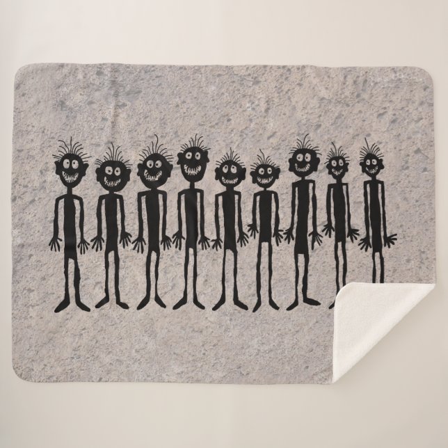 Manta Sherpa Noche de los contrabandistas ambulantes Petroglyph (Anverso (horizontal))