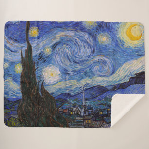 Manta Sherpa Noche estrellada: Saint Remy de Vincent Van Gogh