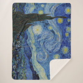 Manta Sherpa Noche Van Gogh Starry Acogedora Decoración Hogar R