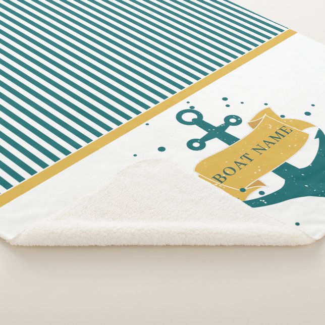 Manta Sherpa Nombre de barco náutico personalizado (3/4)