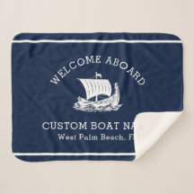 Nombre de barco personalizado moderno náutico y lo