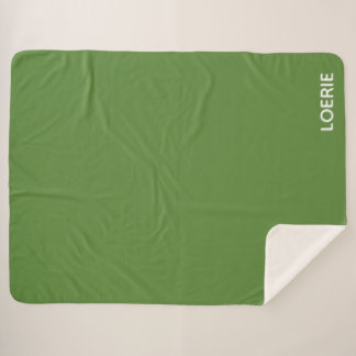 Manta Sherpa Nombre de color verde de Loerie