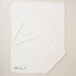 Manta Sherpa Nombre del Personalizado personalizado de moda par