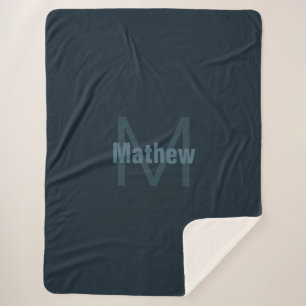 Manta Sherpa Nombre modificable moderno