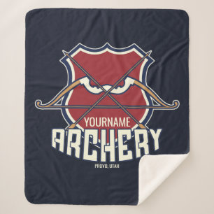 Manta Sherpa NOMBRE Personalizado Archery Sports Flecha de arco