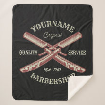 NOMBRE personalizado Barber Straight Razor Barbers