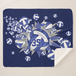 Manta Sherpa nombre personalizado de las estrellas de voleibol