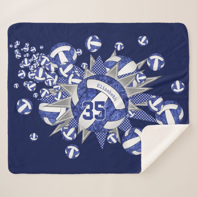 Manta Sherpa nombre personalizado de las estrellas de voleibol  (Anverso (horizontal))