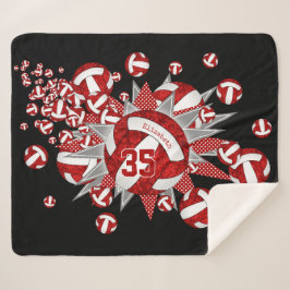 Manta Sherpa nombre personalizado de las estrellas de voleibol 