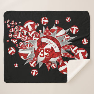 Manta Sherpa nombre personalizado de las estrellas de voleibol