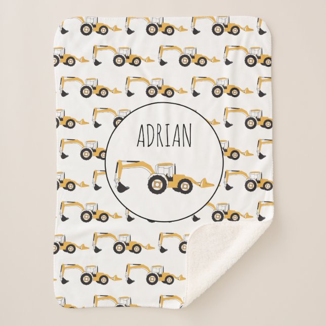 Manta Sherpa Nombre personalizado del camión de construcción Ba (Anverso)