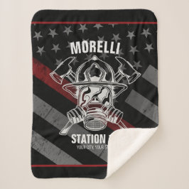 Manta Sherpa NOMBRE personalizado Estación del Departamento de 