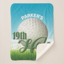 NOMBRE personalizado Golfer Golf Pro Ball 19th Hol