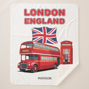 Manta Sherpa Nombre personalizado Londres Inglaterra