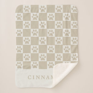 Manta Sherpa Nombre personalizado Perro controlado neutral