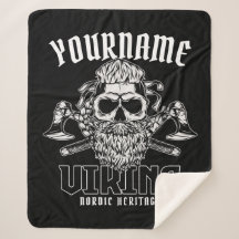 NOMBRE Personalizado Viking Nórdico Warrior Herita