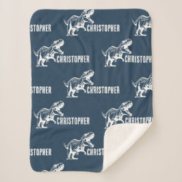 Manta Sherpa Nombre repetitivo T-Rex Signature Midnight Jungle