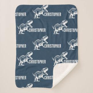 Manta Sherpa Nombre repetitivo T-Rex Signature Midnight Jungle