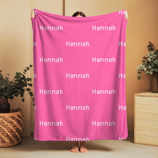 Manta Sherpa Nombre Sherpa Blanket Chica Personalizado personal (Subido por el creador)