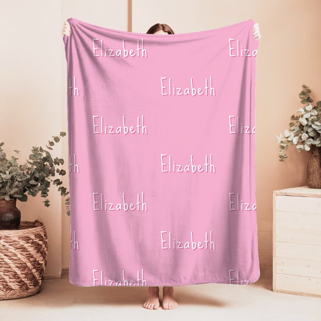 Manta Sherpa Nombre Sherpa Blanket Chica Personalizado personal (Subido por el creador)