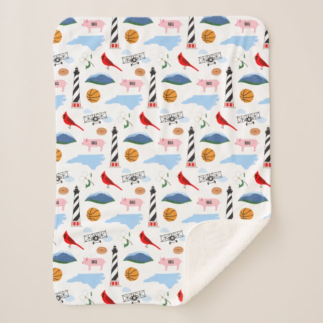 Manta Sherpa North Carolina Blanket (Anverso)