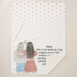 Manta Sherpa Nota del Personalizado de los mejores Chicas de se