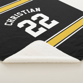 Manta Sherpa Novedad deportiva de Jersey de fútbol personalizad