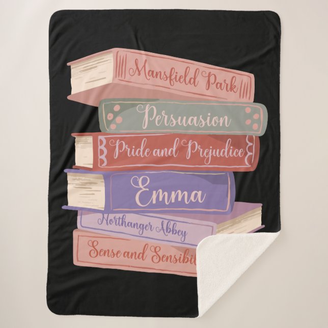Manta Sherpa Novelas de Jane Austen V (Anverso)