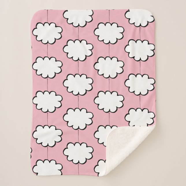 Manta Sherpa Nubes en Cuerdas (Anverso)