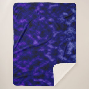 Manta Sherpa Nubes moradas