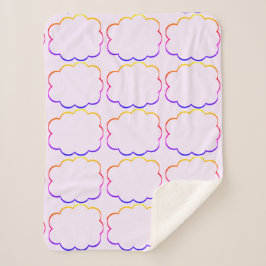 Manta Sherpa Nubes multicolores Sherpa Blanket