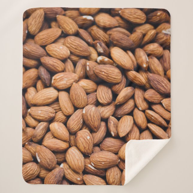 Manta Sherpa Nueces marrones (Anverso)