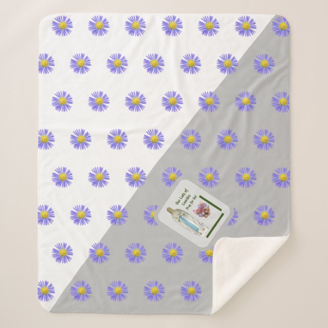 Manta Sherpa Nuestra Señora de Lourdes (Anverso)