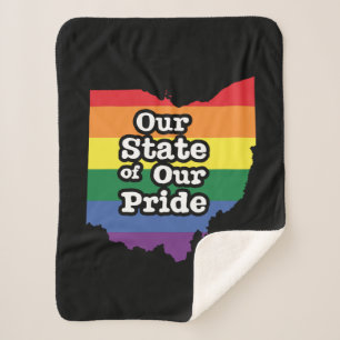 Manta Sherpa Nuestro estado de orgullo Ohio