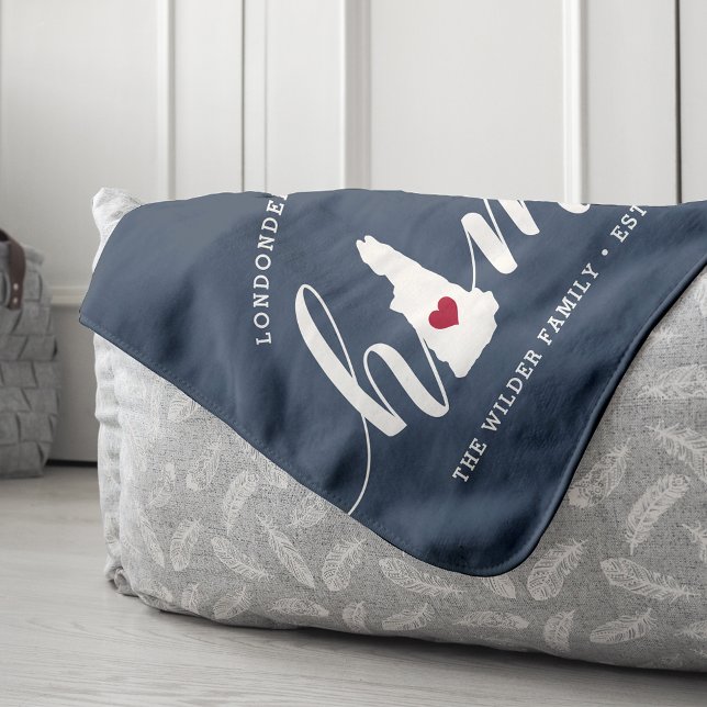 Manta Sherpa Nuevo estado de hogar de Hampshire personalizado (Subido por el creador)