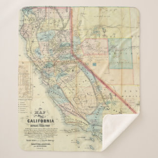 Manta Sherpa Nuevo mapa del estado de California