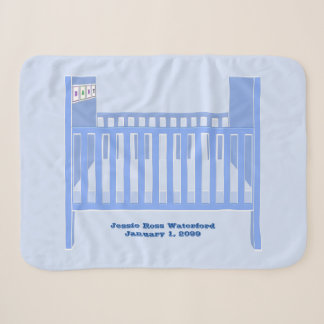Manta Sherpa Nuevo Niño Bebé Azul Cuna Personalizado Bebé