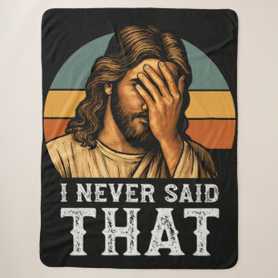 Manta Sherpa Nunca Dije Que Jesús Meme Gracioso Cristiano