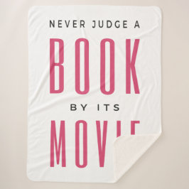 Manta Sherpa Nunca juzgues un libro por su película