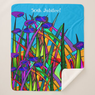 Manta Sherpa Nuns 50 Jubilee Artsy Floral